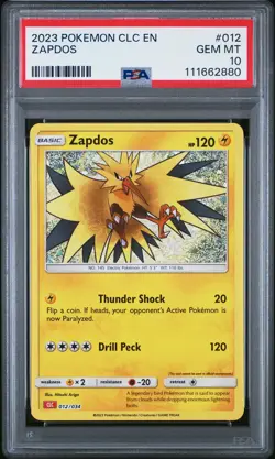 2023 POKEMON CHARIZARD & HO-OH EX DECK #012 ZAPDOS PSA 10 - Image 1