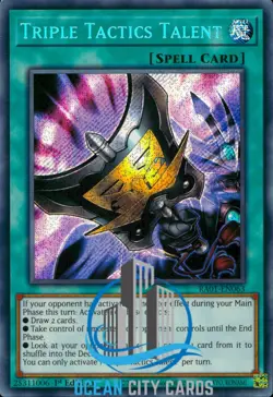 Yugioh Triple Tactics Talent RA01-EN063 Secret Rare 1st Edition - Image 1
