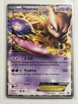 Mewtwo EX 54/113 - 2015 (Jacob Van Wagner) World Championship Deck Pokemon Card - Image 1