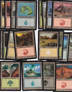 Lote set tierras basicas invasion / land - mtg -magic 20/20 - Image 1