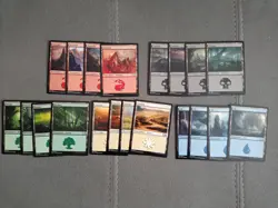 Lote set tierras basicas de M15 / land - mtg -magic 20/20 - Image 1
