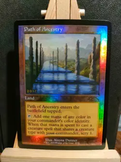 Path of Ancestry FOIL - 30th Anniversary Promo - Rare - NM / LP (see pics) MTG - Image 1