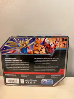 Pokemon TCG Slashing Legends Tin Zacian ex - Brand New Factory Sealed - Image 2