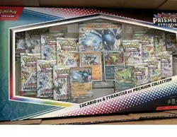 Pokemon Prismatic Evolutions Lucario/Tyranitar EX Prem Collection(FREE SHIPPING) - Image 3