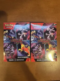 Pokemon TCG Destined Rivals Booster Bundle Lot of 2 NEW SEALED IN HAND - Image 1