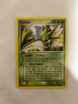 Pokemon Scyther 29/112 Non-Holo Rare NM-M - EX FireRed & LeafGreen #2 - Image 2