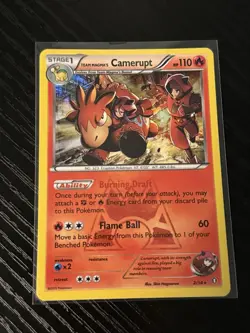 Team Magma's Camerupt - Holo Rare - Double Crisis 2/34 XY Pokemon TCG LP/NM - Image 1