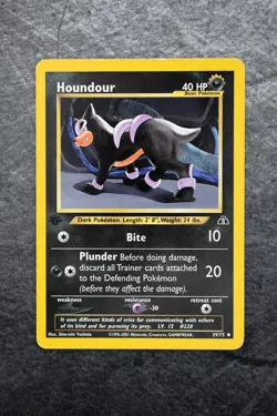 Pokemon TCG - Houndour 39/75 - Neo Discovery - 1st Edition Uncommon LP - Image 1