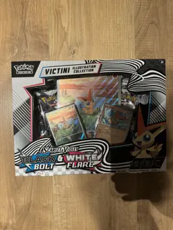 Pokemon TCG Black Bolt White Flare Victini Illustration Collection FAST DISPATCH - Image 1