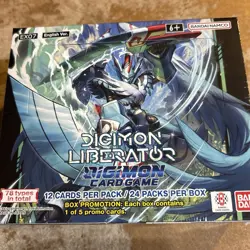 Digimon Liberator Booster Box EX07 New Factory Sealed Free Shipping Card Game - Image 1