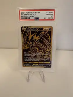 Eternatus V Full Art Sword & Shield Shining Fates PSA 10 Pokemon card #SV121 - Image 1