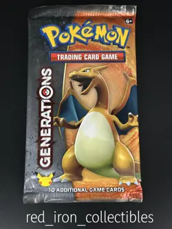 Generations Booster Pack Charizard Art XY Pokemon Cards 2016 20th Anniversary - Image 1