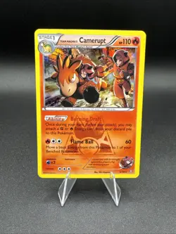 Pokemon TCG Team Magma's Camerupt Double Crisis Holo Card 2/34 MP Rare - Image 1