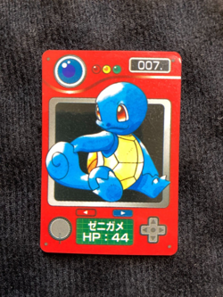 Pokemon Carddass Mini Zukan Squirtle 007 Card Japanese #240717 - Image 1