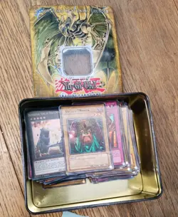 1996 Vintage Yu-Gi-Oh Trading Cards Bundle 208 with 2006 Tin 1st Edition - Image 1