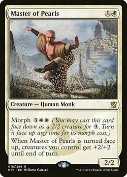 Master of Pearls Khans of Tarkir Moderate Play MTG Magic DNA GAMES - Image 1