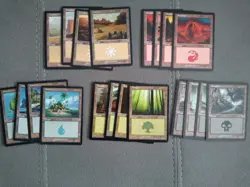 Lote set tierras basicas invasionen espanol / land - mtg -magic 20/20 - Image 1