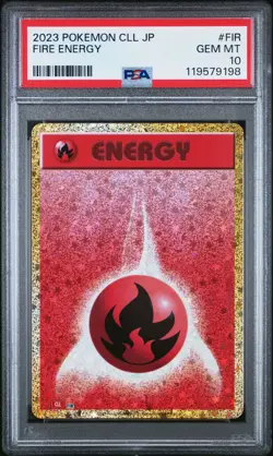 PSA 10 - Japanese Fire Energy Pokemon Card - Trading Card Game Classic - FIR - Image 1
