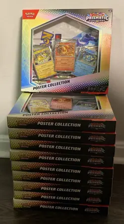 Pokemon Prismatic Evolutions Poster Collection LOT OF 10 SEALED NEW - Image 1