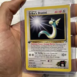 Pokemon 1st Edition Erika's Dratini 42/132 Gym Heroes Uncommon Pokemon NM/MT TCG - Image 2
