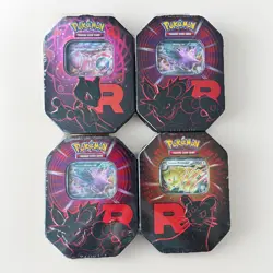 Pokemon TCG : Destined Rivals Tins - x4 Sealed Tins - Full Art Set - Image 1