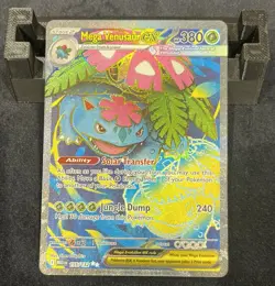 Pokemon Mega Venusaur ex 155/132 Mega Evolution Full Art Ultra Rare 2025 - Image 1