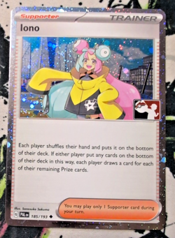 Iono 185/193 Holo Pokemon Play! Prize Pack Series 4/5 - Image 1