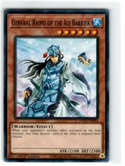 Yu-Gi-Oh! General Raiho of The Ice Barrier Common HAC1-EN046 Lightly Played 1st - Image 1