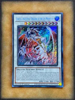 Yugioh Lancea, Ancestral of the Ice Mountain BLTR-EN005 Secret Rare 1st Ed NM - Image 1