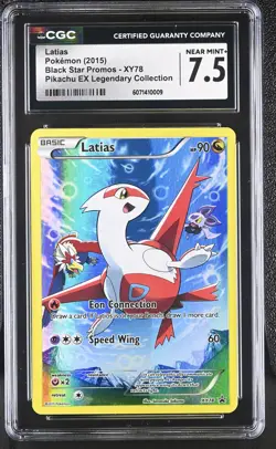 CGC 7.5 Latias Black Star Promo XY78 Pokemon Card - Image 1