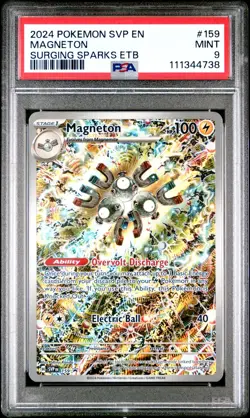 Magneton ETB 159 PSA 9 Promo Surging Sparks Scarlet & Violet Pokemon Card Game - Image 1