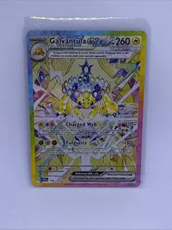 Pokemon Stellar Crown Galvantula ex 168 Special Illustration Rare Full Art card - Image 1