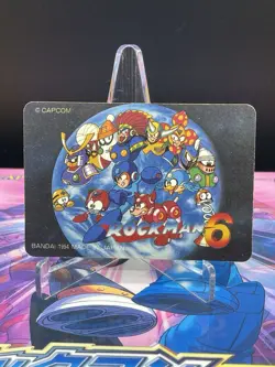 1995 Mega Man 6 No132 Bandai Carddass Rockman CAPCOM Japanese Prism card - Image 4