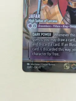 Lorcana Jafar - High Sultan of Lorcana- Set Championship Promo Enchanted- 33/P2 - Image 2