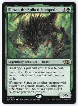 Slinza, the Spiked Stampede (Anime) R Foundations Jumpstart 55 NM - Image 1