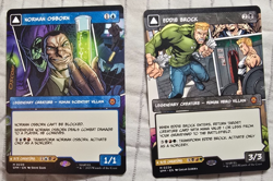 Eddie Brock (0224) (Borderless) & Norman Osborn (220) (Borderless) MTG Spiderman - Image 1