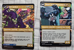 Eddie Brock (0224) (Borderless) & Norman Osborn (220) (Borderless) MTG Spiderman - Image 2