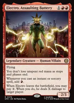 1x Electro, Assaulting Battery - Foil NM Eng MTG - Marvel's Spider-Man - Image 1
