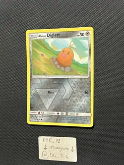 Pokemon Unbroken Bonds - Alolan Diglett - 121/214 - Reverse Holo - M/NM - Image 4
