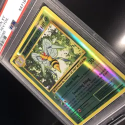 Beedrill Reverse Holo Rare PSA 9 Mint 7/108 XY Evolutions Graded Pokemon Card - Image 2