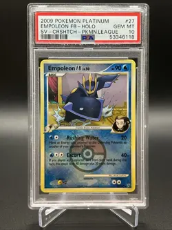 2009 POKEMON PLATINUM SUPREME VICTORS #27 EMPOLEON FB SV-CRSHTCH PKMN PSA 10 - Image 1