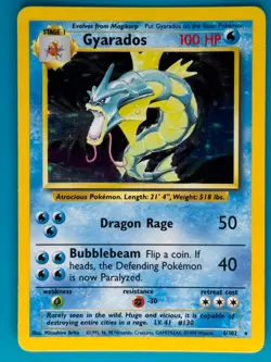 Pokemon - Gyarados 6/102 Holo [Base Set] *Lightly Played - LP* - Image 1