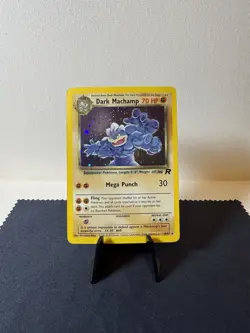 Pokemon TCG: 2000 Team Rocket Unlimited Dark Machamp 10/82 Holo Rare MP - Image 2