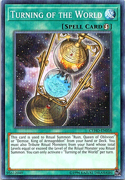 Turning Of The World CYHO-EN058 Yu-Gi-Oh! Light Play Unlimited - Image 1