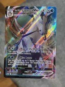 Ice Rider Calyrex VMAX Ultra Rare SWSH06: Chilling Reign 046/198 NM Pokemon Card - Image 1