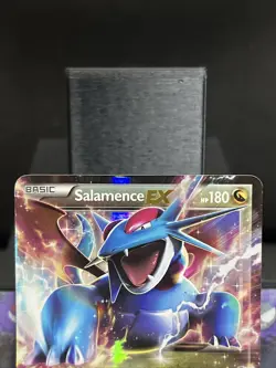Pokemon Card Salamence EX XY170 Black Star Promo Holo Played - Image 2