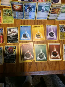 115 Pokemon Cards Bulk Lot Random energy card maybe rare ones in mix check pics - Image 3