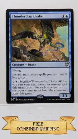 Thunderclap Drake Commander: Outlaws of Thunder Junction Regular - Image 1