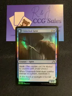 FOIL Uninvited Geist | MtG Magic Shadows over Innistrad | English | Near Mint - Image 1