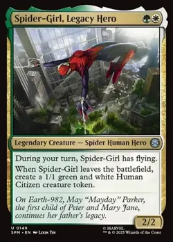 1x Spider-Girl, Legacy Hero - Foil NM Eng MTG - Marvel's Spider-Man - Image 1